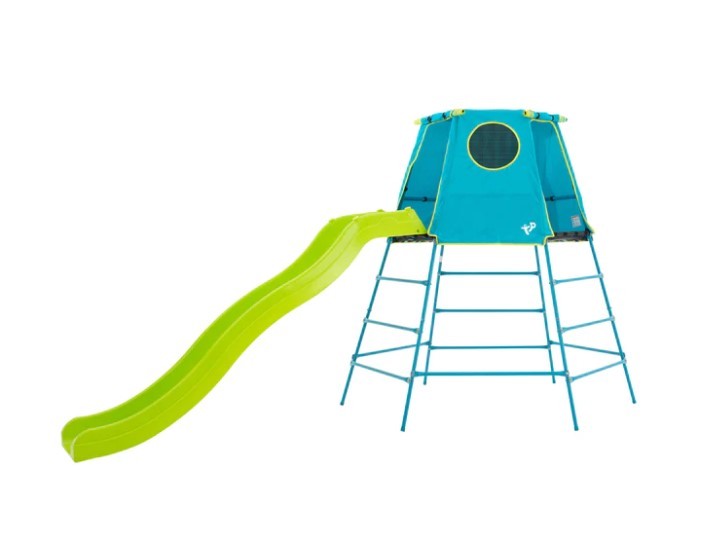 TP Explorer Metal Climbing Frame Blue with Ripple slide with Attachment Bracket